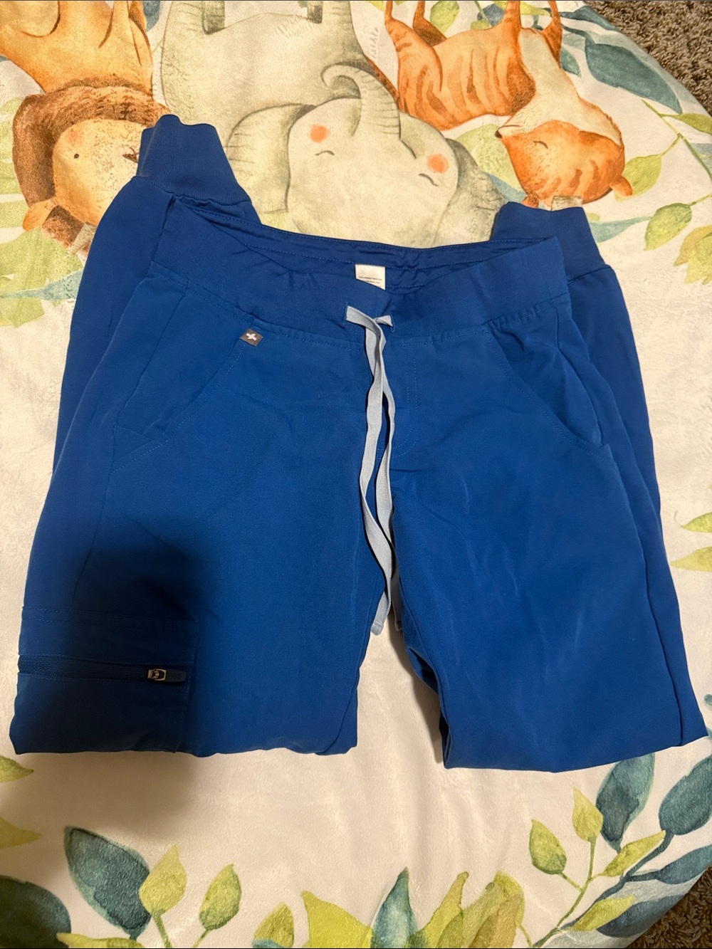 FIGS Women's Royal Blue Drawstring Athletic Shorts